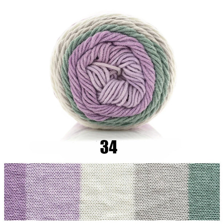 100g Ball Rainbow Cotton Yarn
