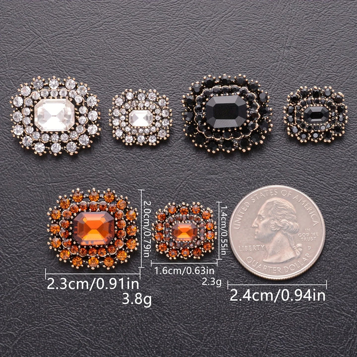 6 PC / Briana Rhinestone Buttons