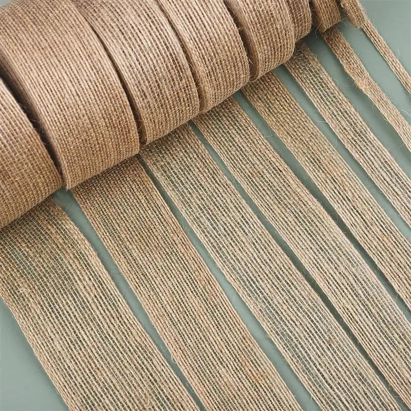 10 Meter / Hessian Burlap Ribbon Roll