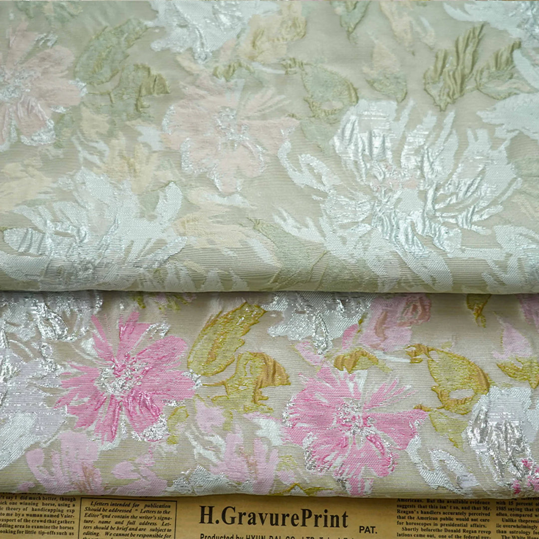 Milosomo Large Flower Painting Design Jacquard Fabric