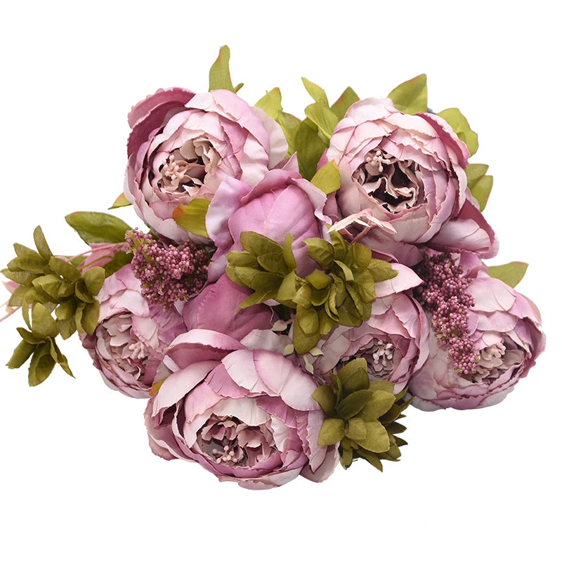 Artificial Peony Silk Flower Bundle
