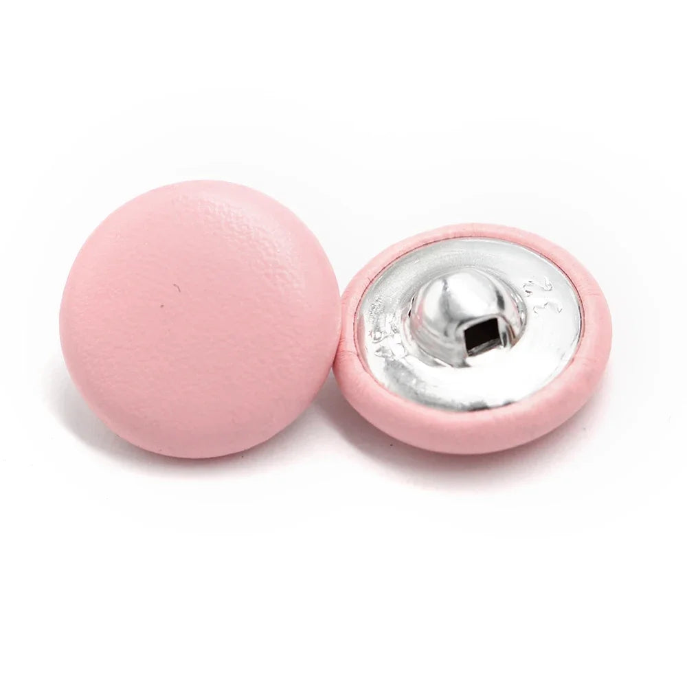 Retson 11/15/20/25/30mm Leather Covered Button - 10 PC