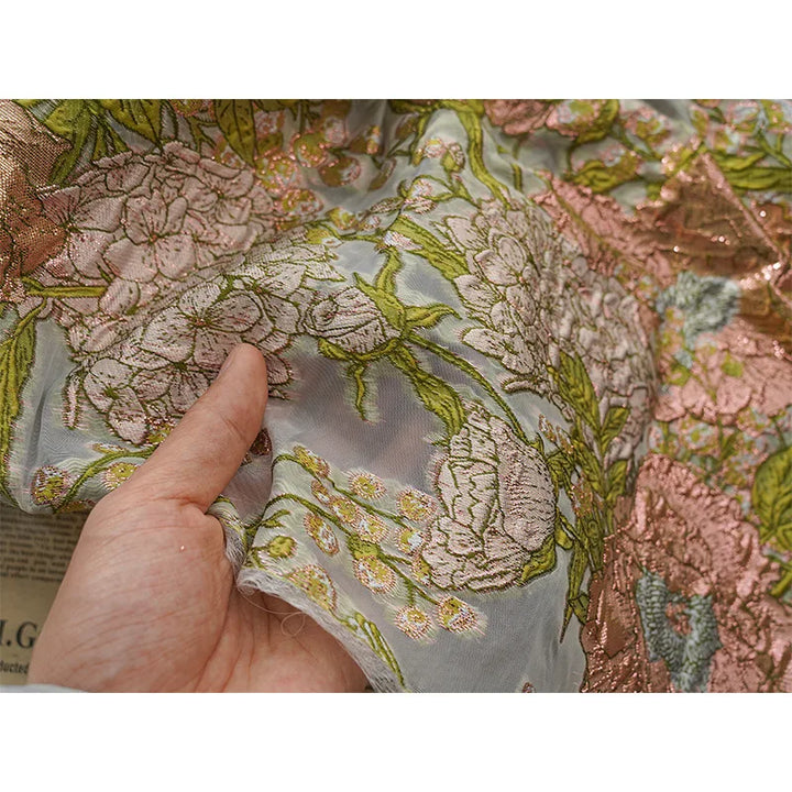 Sunori Classic Flower Yarn Dyed Jacquard Fabric