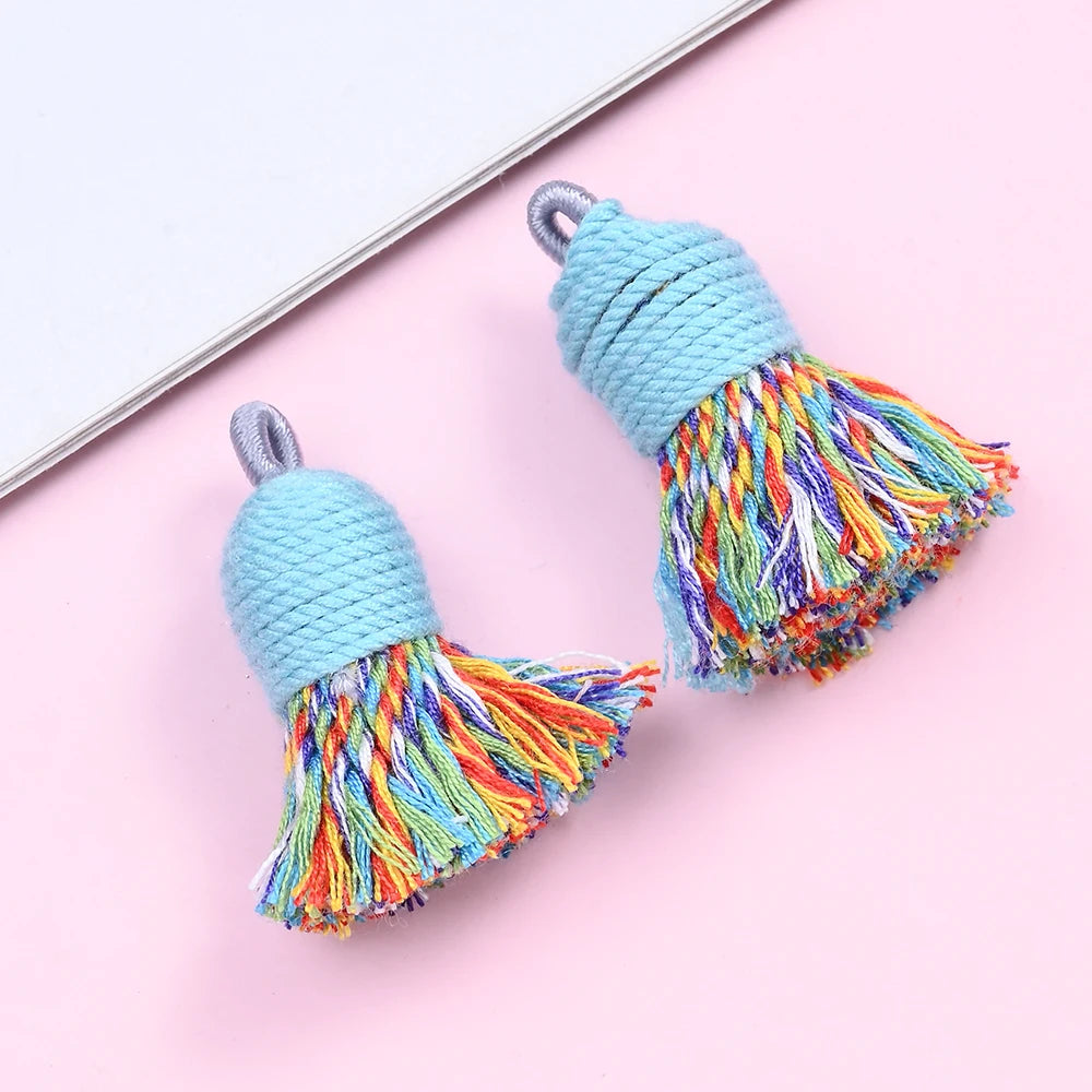 2 PC Nivelle Multicolor Tassel