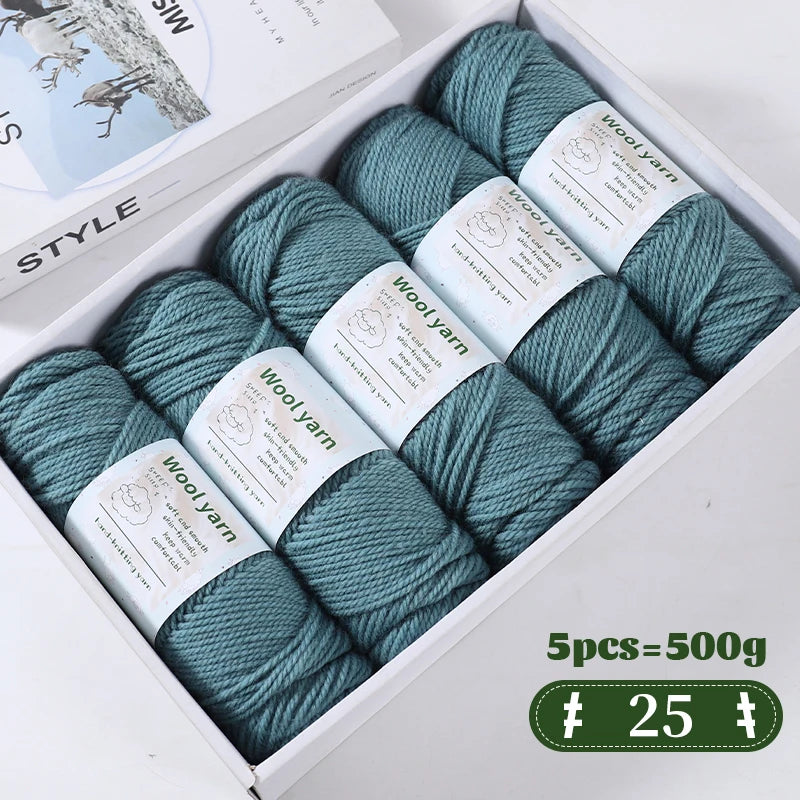 500g Gradient Color Rainbow Yarn