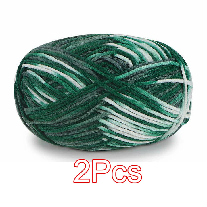 2PC / Tie-dye Crochet Yarn