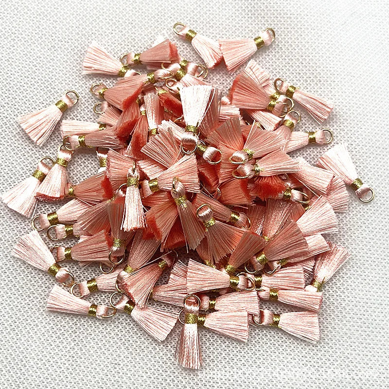 50 PC Mireau 20mm Mini Metal Hanging Ring Tassel