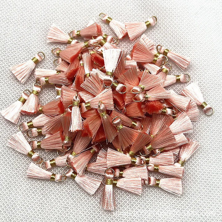50 PC Mireau 20mm Mini Metal Hanging Ring Tassel