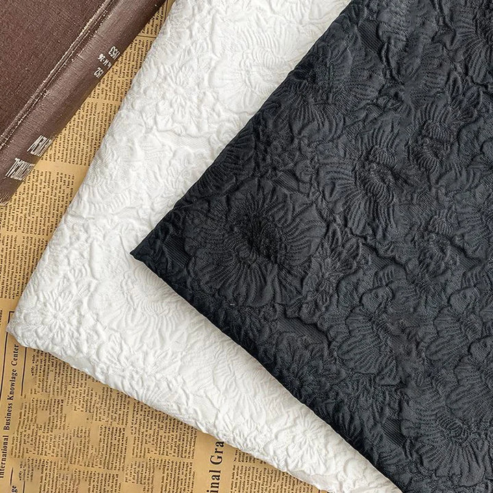 Frey 3D Peony Rose Jacquard Fabric