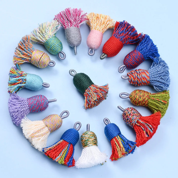2 PC Nivelle Multicolor Tassel