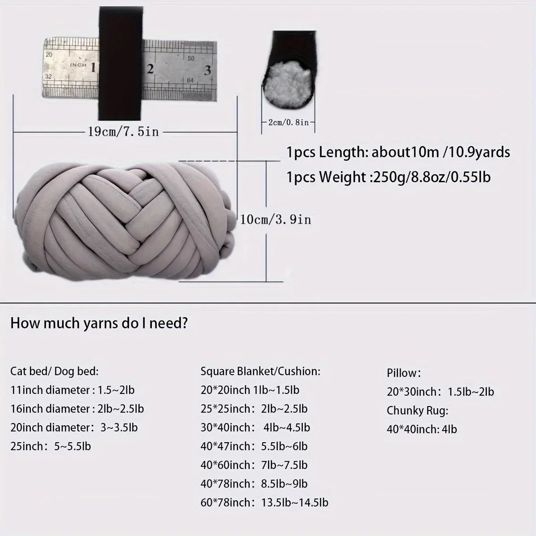 8.82oz Thick Super Bulky Chunky Yarn