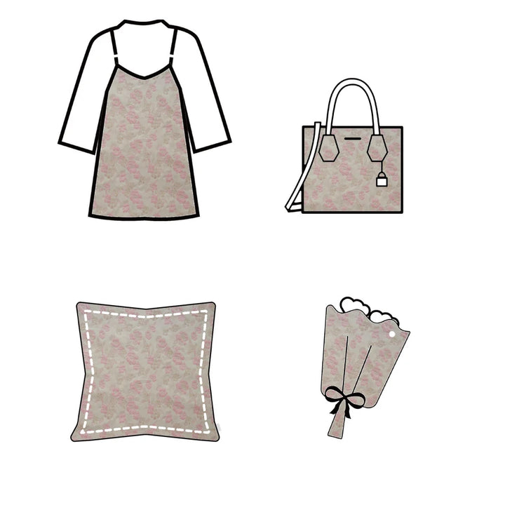 Bundi Embossed Flower Jacquard Brocade Fabric