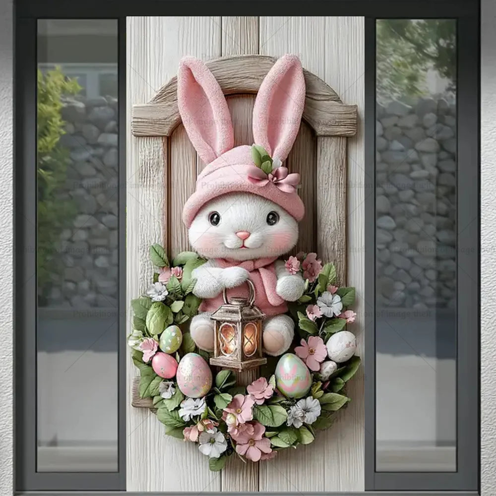 Spring Happy Easter Door Wreath