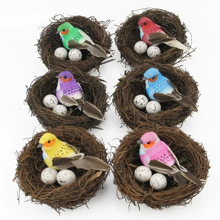 Easter Round Rattan Bird Nest