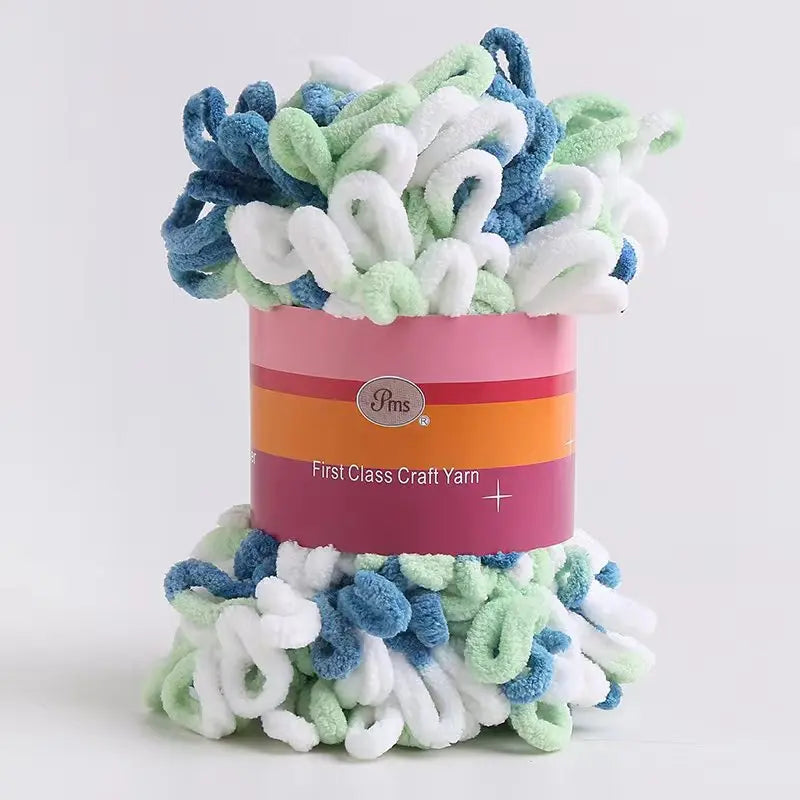 100% Polyester Finger Loops Crochet Yarn