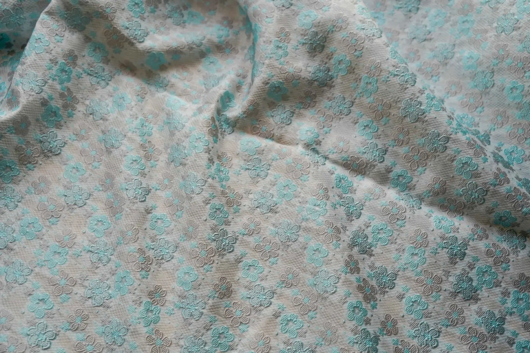 Ansari Small Flower Yarn Dyed Jacquard Fabric