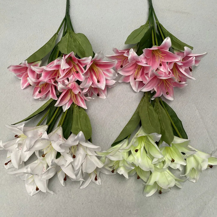 Faux Lily Bouquet Flower Bundle