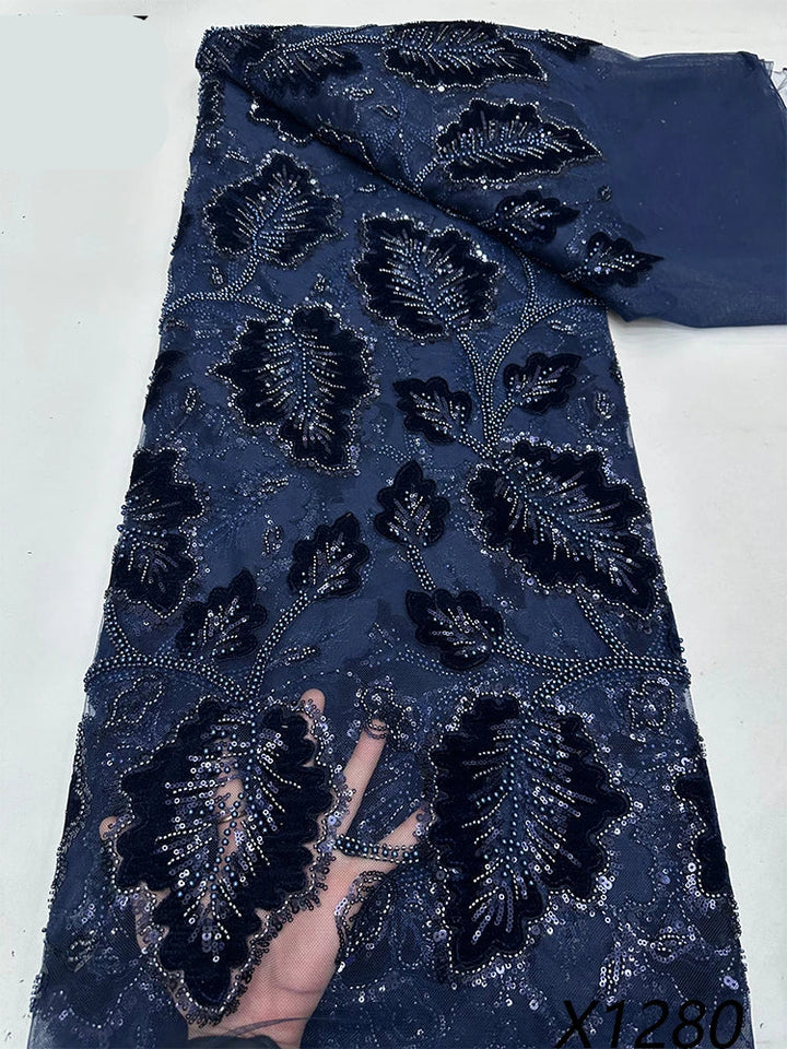 5 YARDS / 7 COLLORS / Isadora Beaded Embroidery Bridal Mesh Lace Fabric