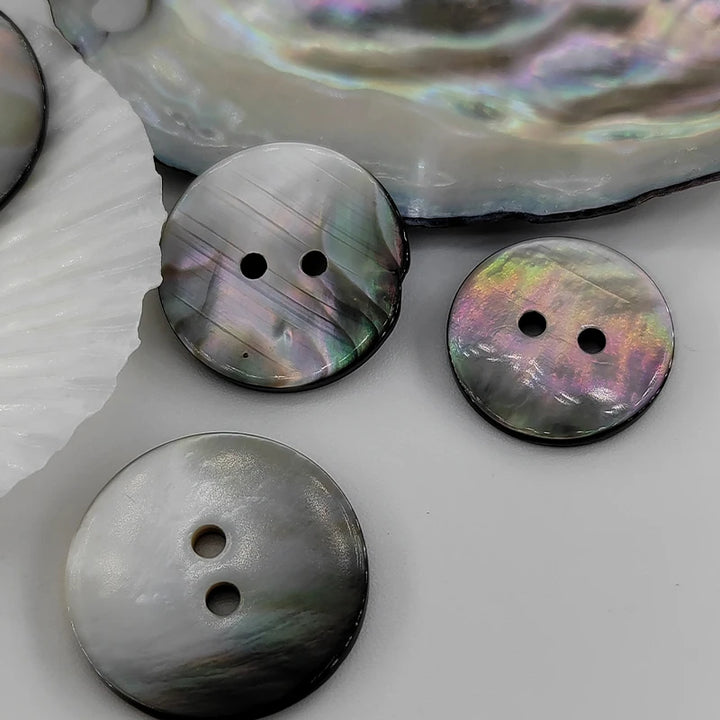 Roqin Natural Shell Button - 10 PC