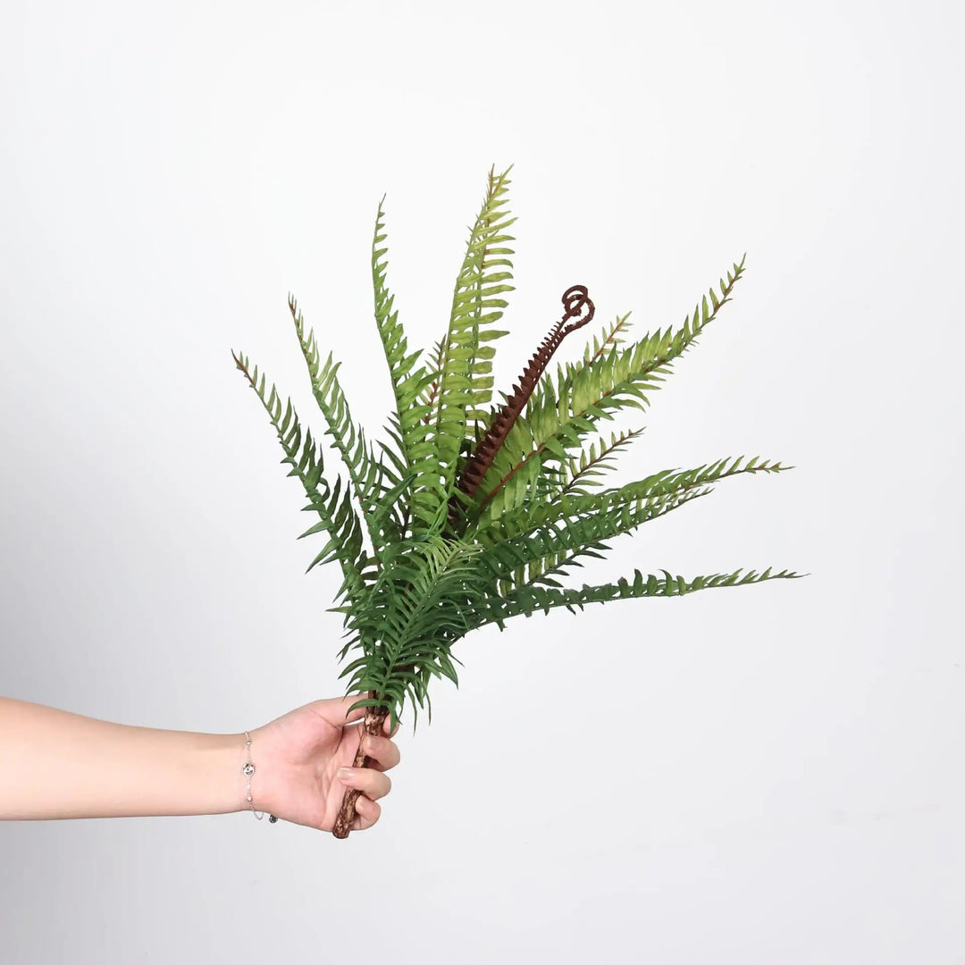 Fior 20 Inch Artificial Fern Leaves Faux Green Plant