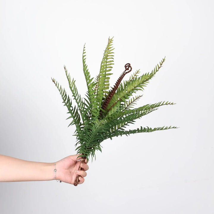 Fior 20 Inch Artificial Fern Leaves Faux Green Plant