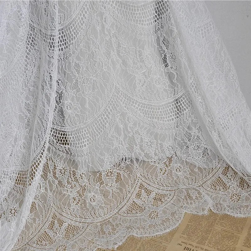 3 Yards / 2 Colors / Corvina Elegant Eyelash Lace – Classic Modern Fabrics