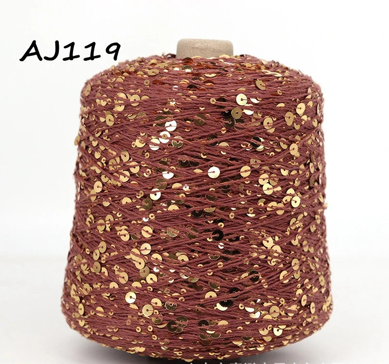 50g Metallic Sequin Yarn Sparkle Glitter