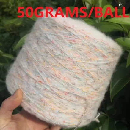 250g Ball Rainbow Faux Mohair Yarn