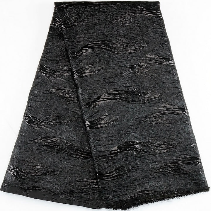 5 YARDS / 6 COLORS / Wavy Viscose Jacquard Brocade Woven Fashion Jacket Dress Fabric