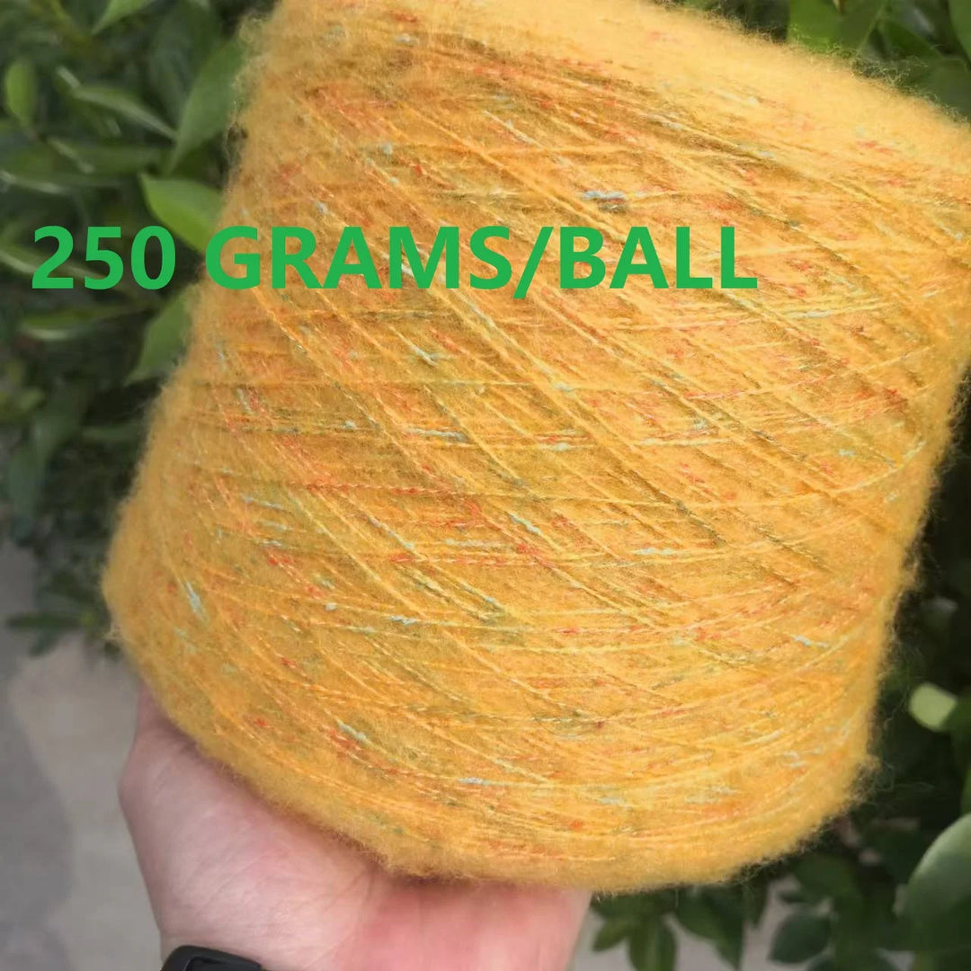 250g Ball Rainbow Faux Mohair Yarn