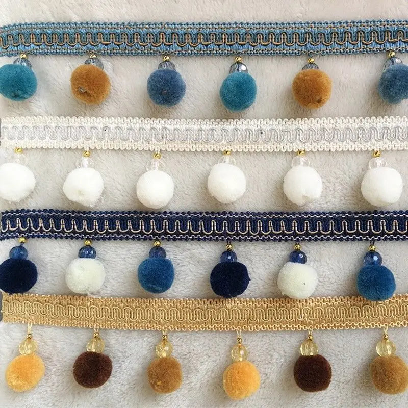 Spring Pompom Tassel Fringe Trim