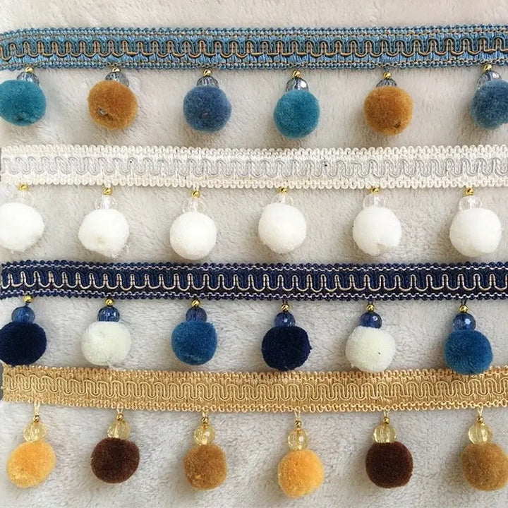 Spring Pompom Tassel Fringe Trim