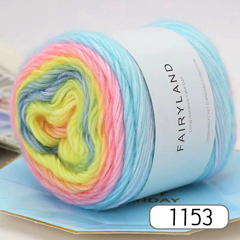100g Gradient Rainbow Yarn