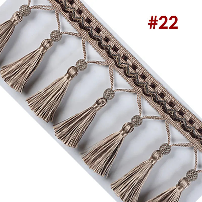 3 YARDS / Junsone Beaded Tassel Fringe Trim