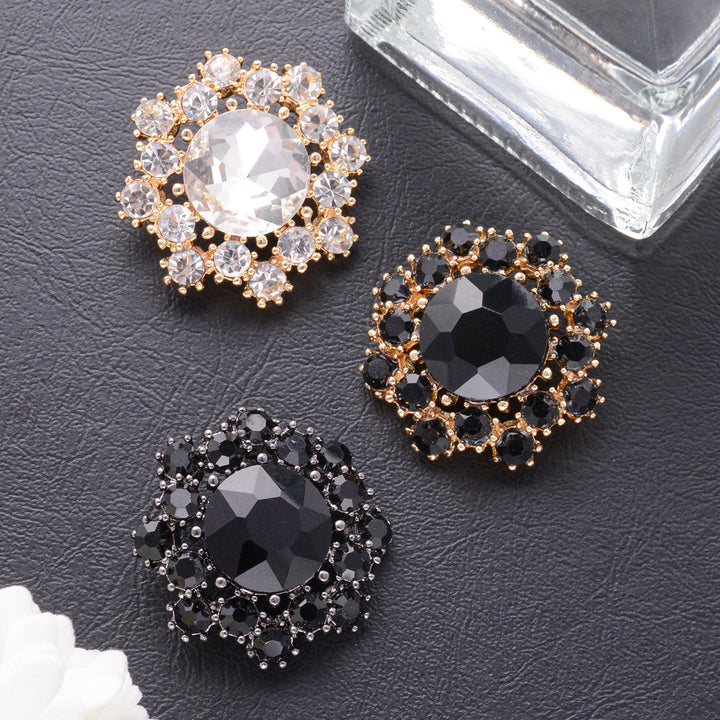 4 PC / Alyssa Rhinestone Buttons