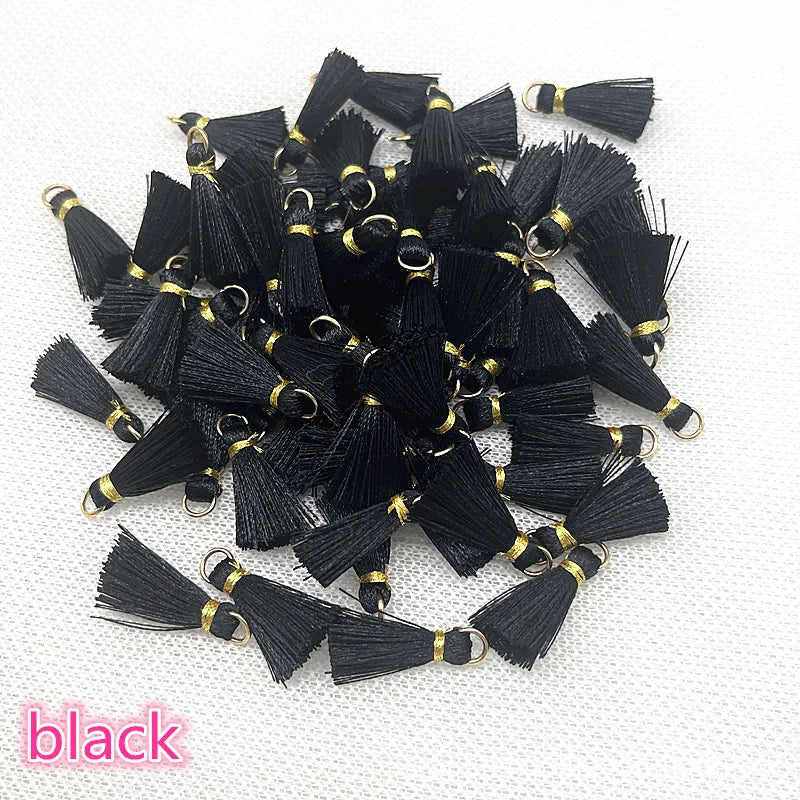 50 PC Mireau 20mm Mini Metal Hanging Ring Tassel