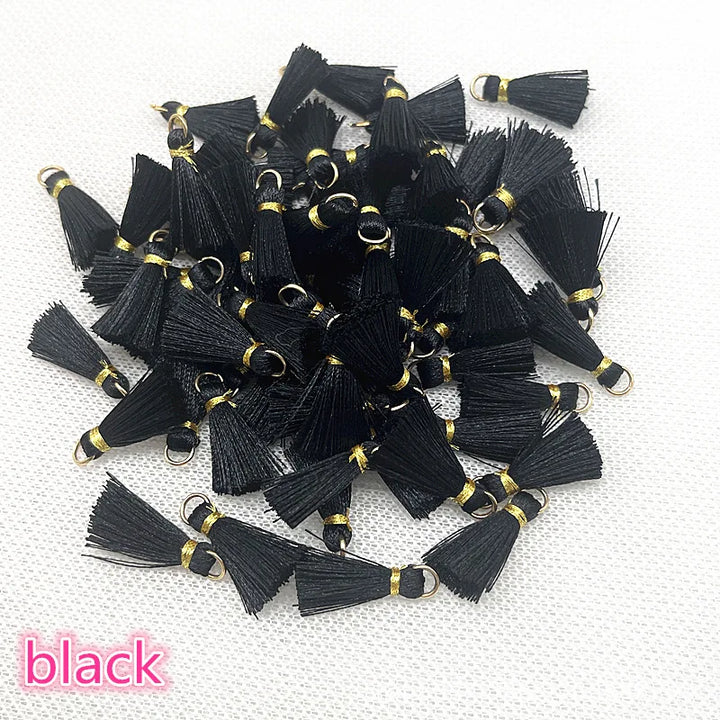 50 PC Mireau 20mm Mini Metal Hanging Ring Tassel