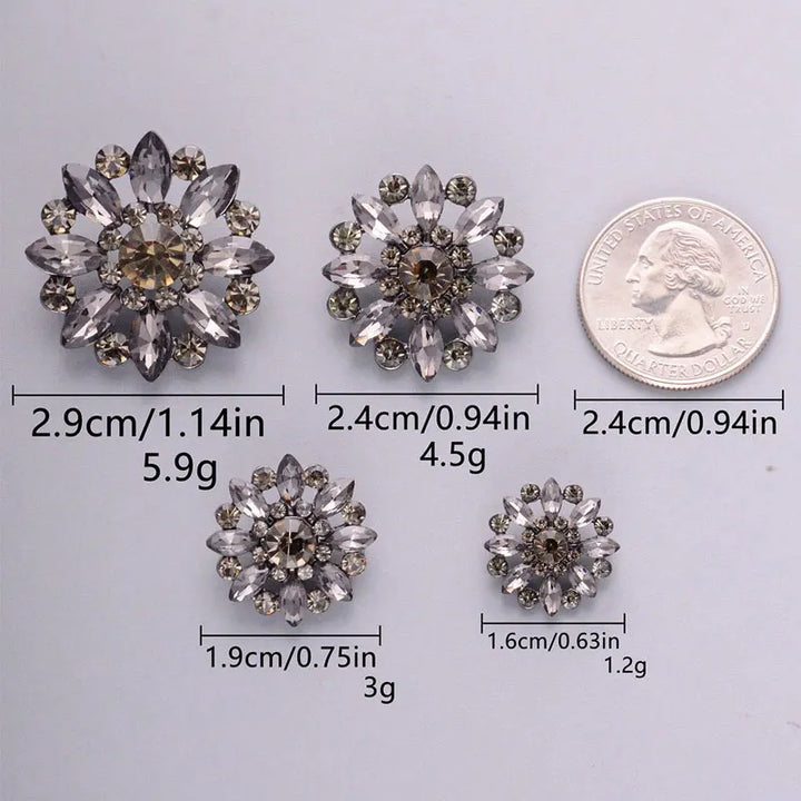 5 PC / Esoic Rhinestone Buttons