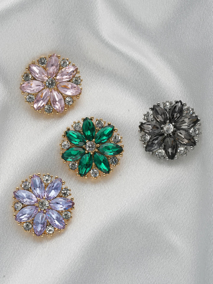 4 PC / Ramste Rhinestone Buttons