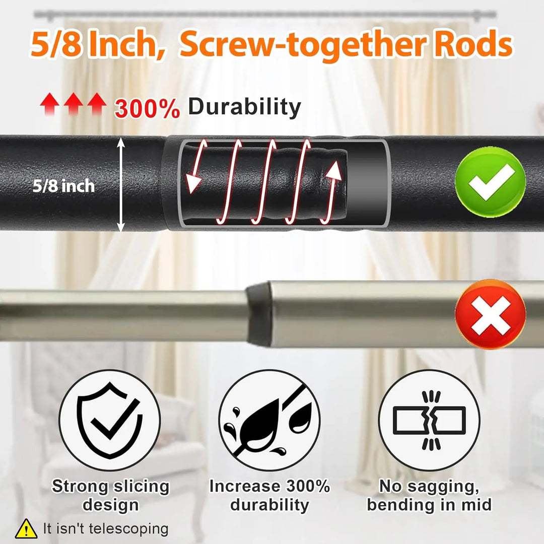 Strut 5/8 inch Curtain Rod