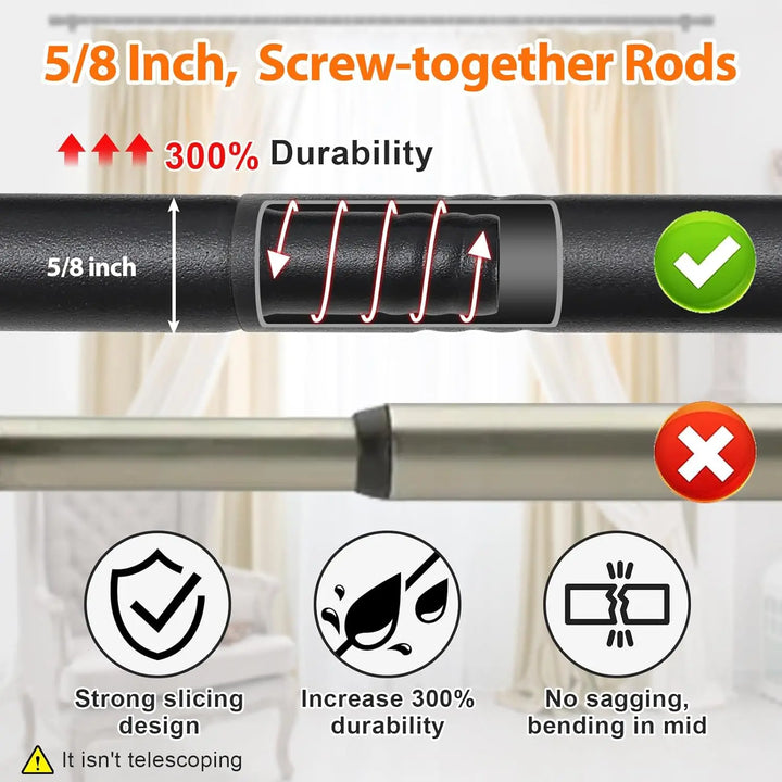 Strut 5/8 inch Curtain Rod