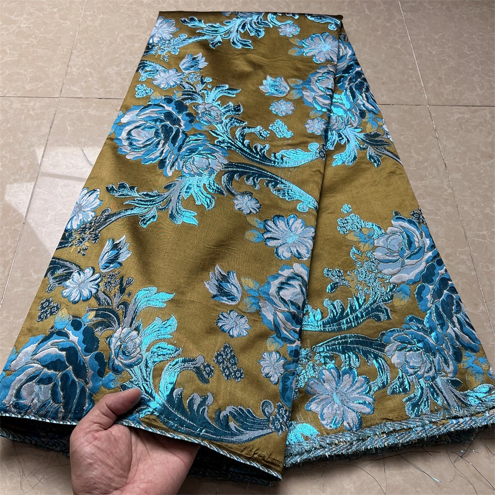 YARDS COLORS Tenta Traditional Damask Viscose Jacquard Woven Fabric for Dresses, Jackets, Suits, Shirts, Skirts Lining