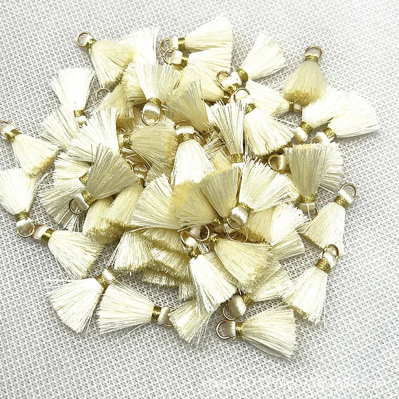 50 PC Mireau 20mm Mini Metal Hanging Ring Tassel