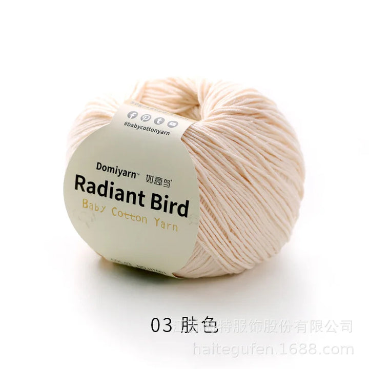 50g 100% Organic Pure Cotton Yarn