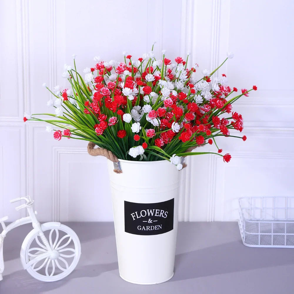 Nuvola 7 Head Artificial Spring Grass Roses