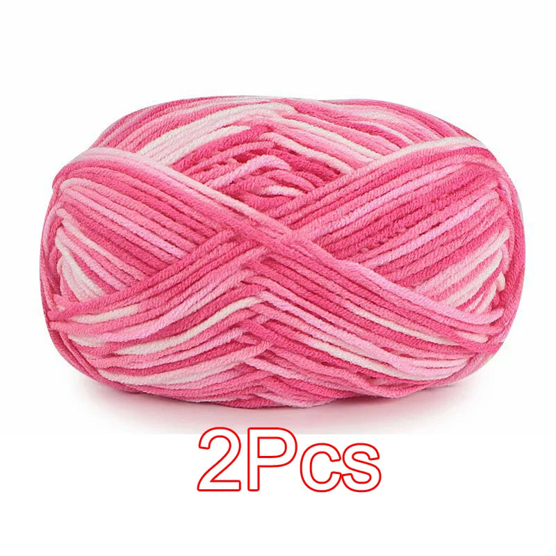 2PC / Tie-dye Crochet Yarn