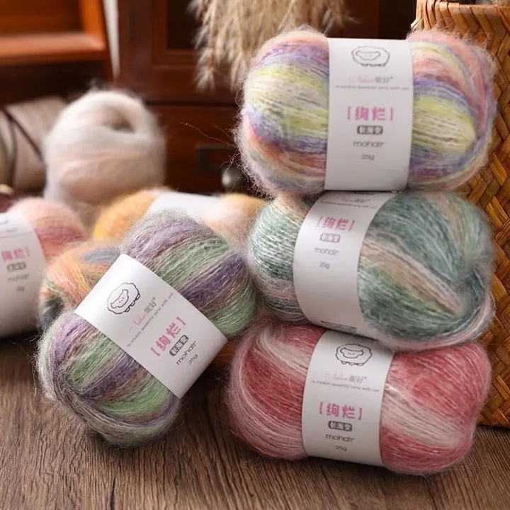 50g Gradient Blended Mohair  Yarn