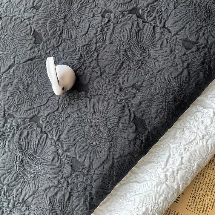 Frey 3D Peony Rose Jacquard Fabric