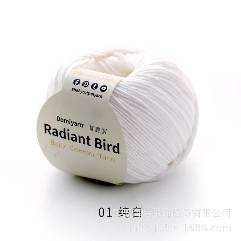 50g 100% Organic Pure Cotton Yarn
