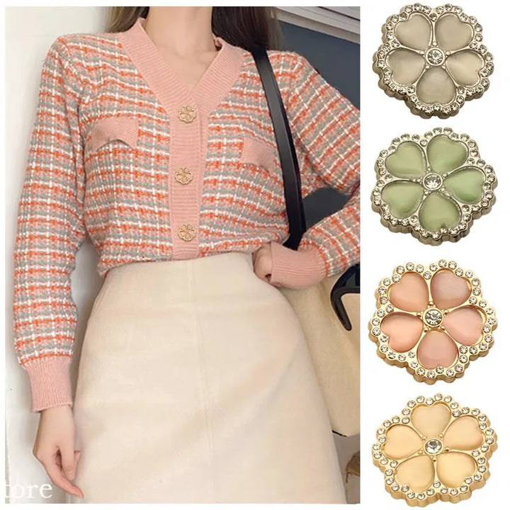 3 PC / Lucky Clover Resin Buttons